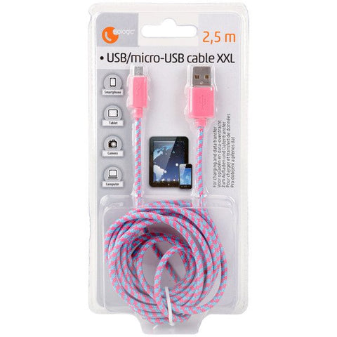 Sologic Câble USB pour chargeur et transfert de données 2m5