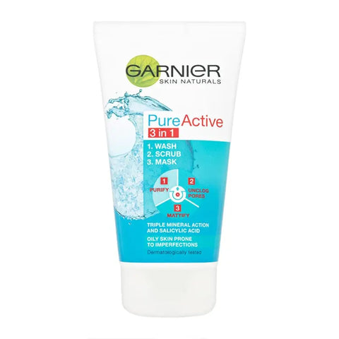 Garnier Skin Naturals Pure Active 3 en 1 150ml Echrii Store