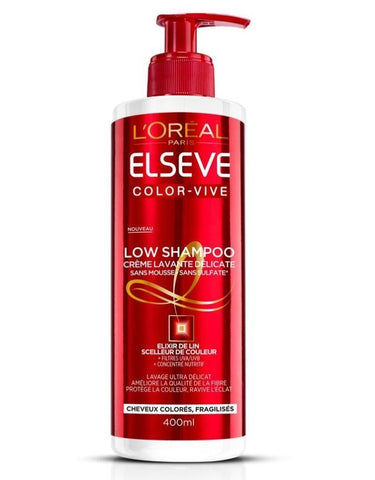 L'Oréal Paris Elseve Color-Vive Low Shampoo 3en1 Cheveux Colorés 400ml - Echrii Store