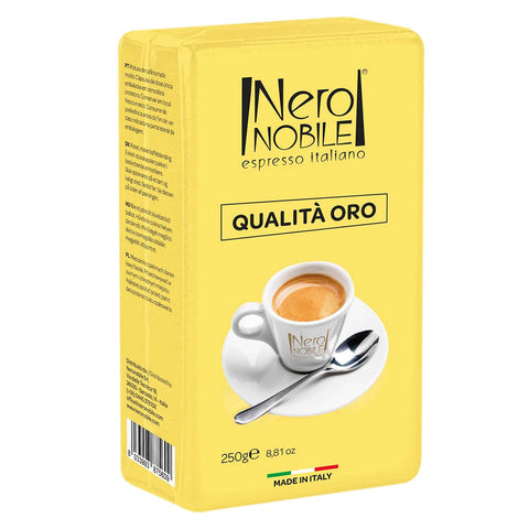 NeroNobile  Café moulu qualita Oro 250g (50% arabica 50% Robusta) - Echrii Store